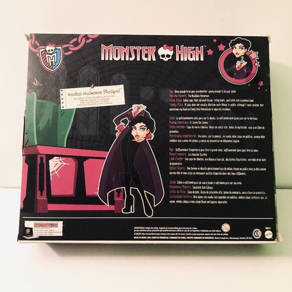 Monster High Doll Headless Headmistress Bloodgood Nightmare Horse Damaged Box - Picture 10 of 16